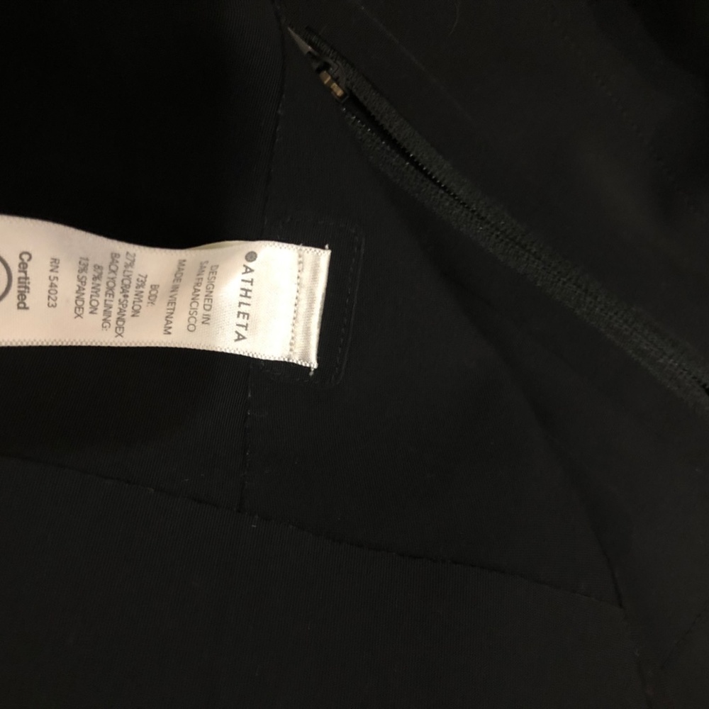 Athleta Interstellar Black Blazer, Size 0 - Picture 3 of 11